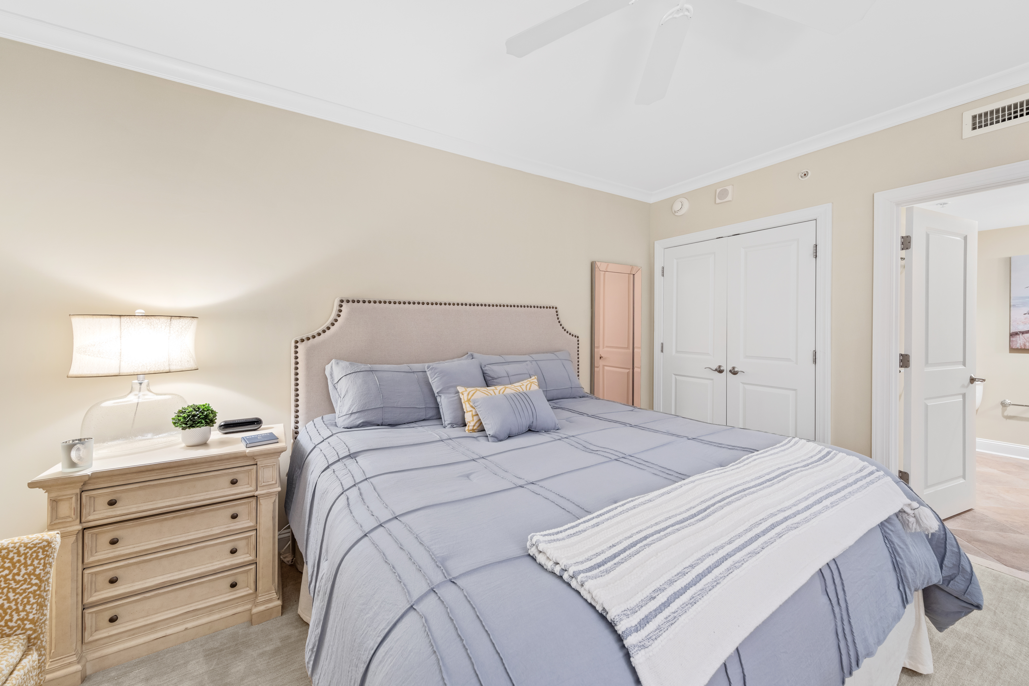 Junior Primary Bedroom with King and private bath.