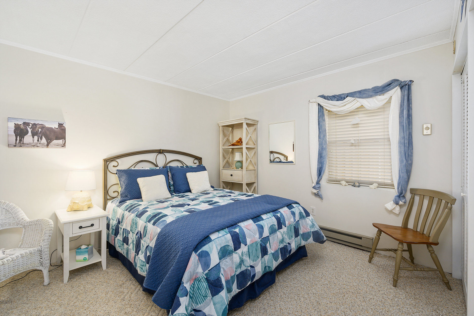 Bedroom 2 has a comfy queen bed