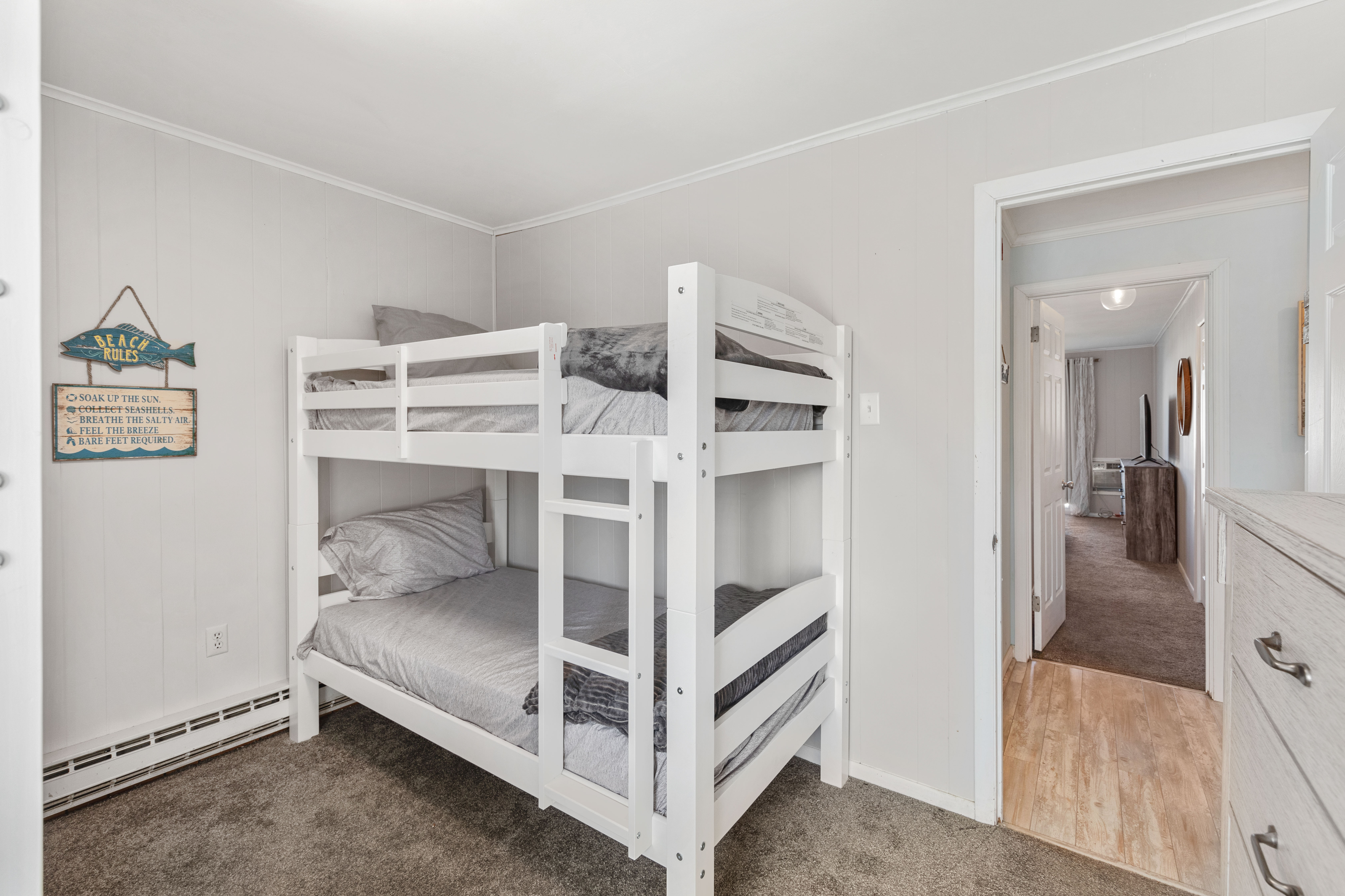 This Bedroom features 2 Twin Bunk Beds.