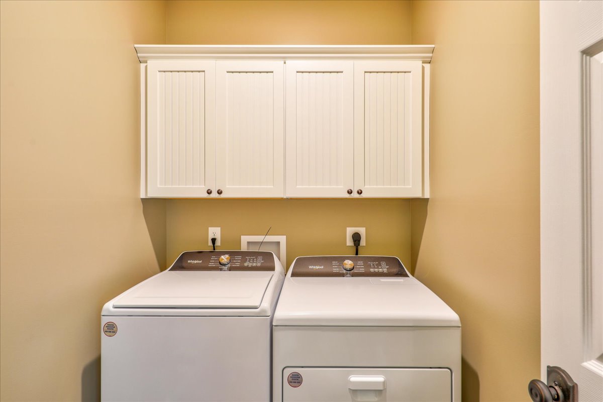 Full Size Washer and Dryer for your convenience.