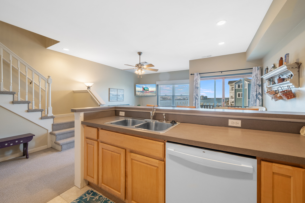 Looking from Kitchen to Living Area....