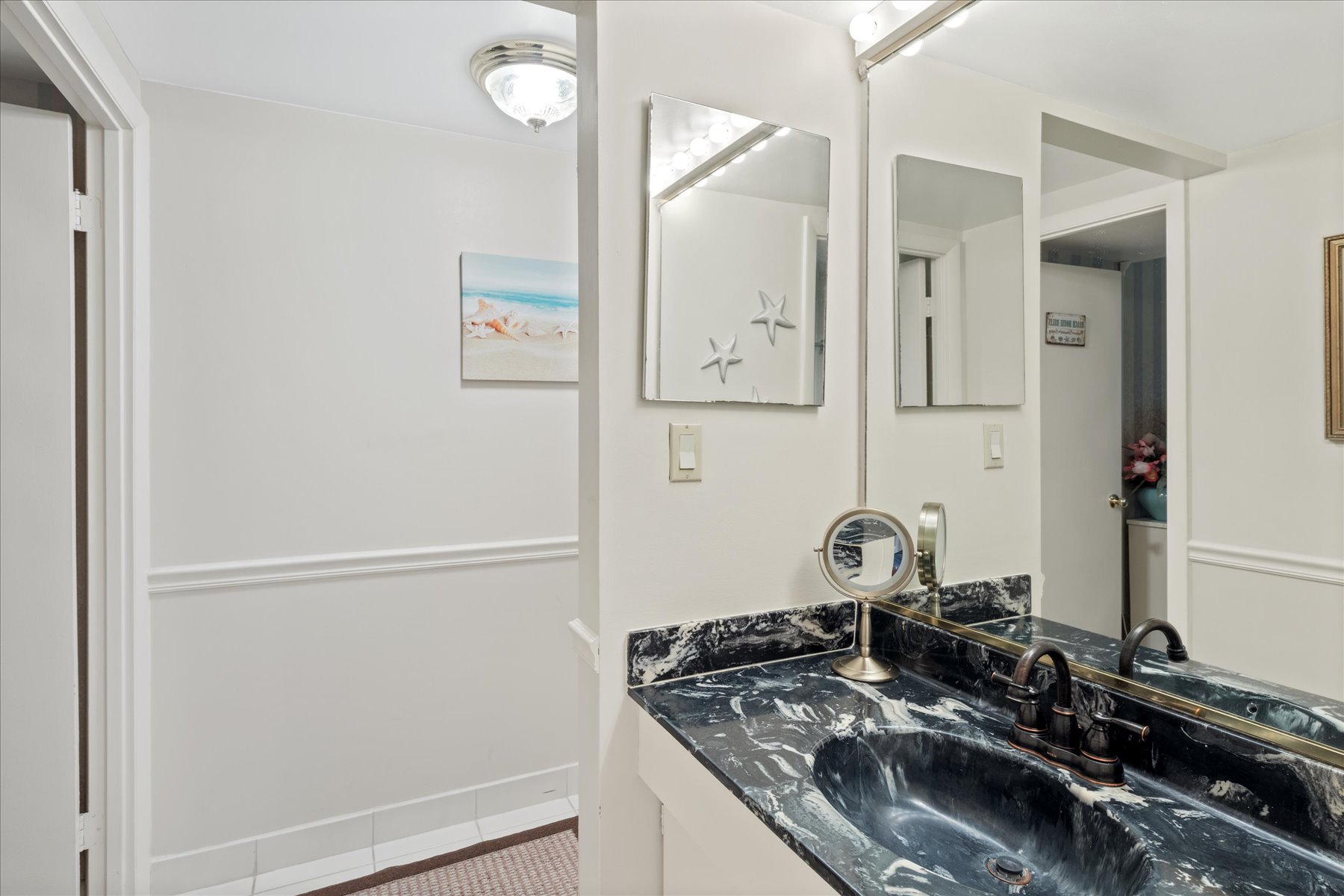 Conveniently located in the hallway.