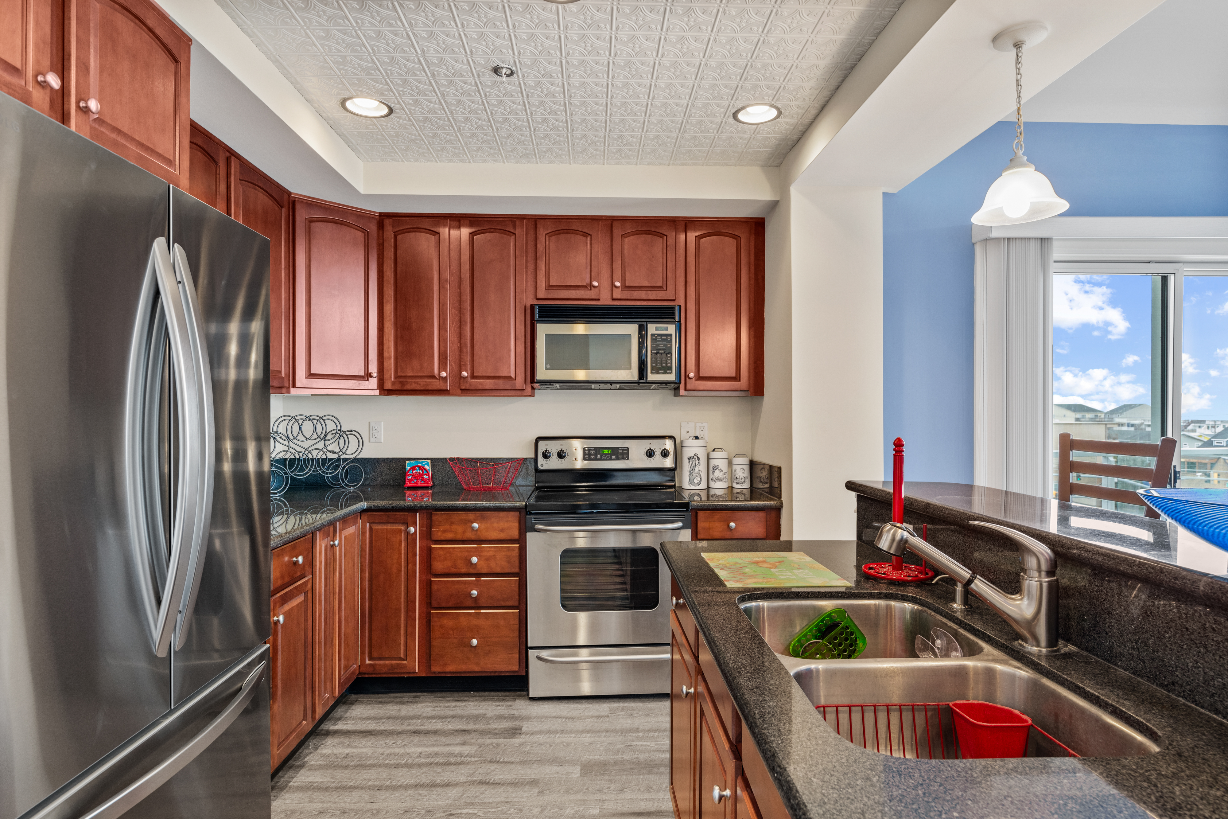 The Kitchen is Well Stocked with everything you'll need to make Mealtime a Breeze!