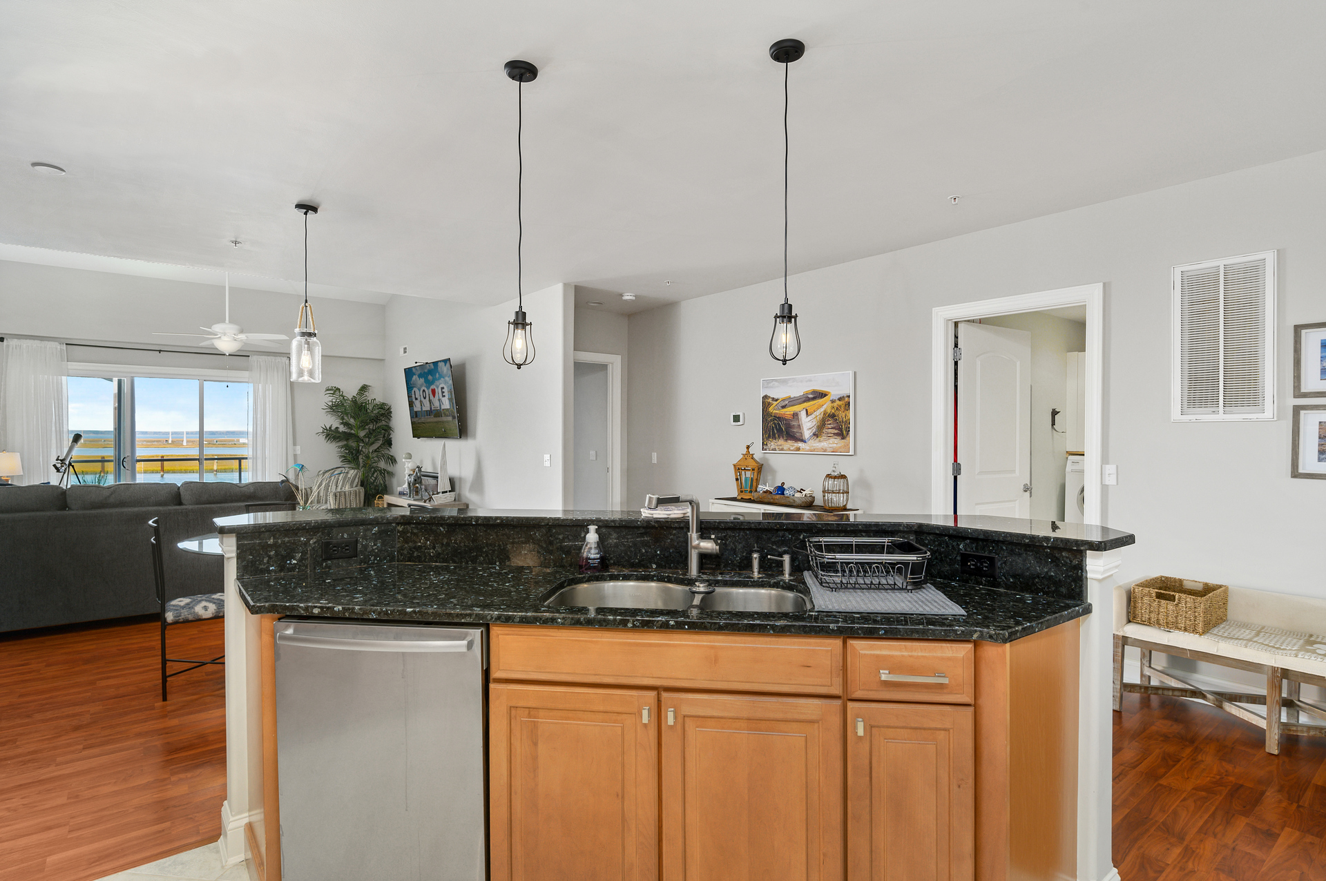 Take in Bay Views even from the Kitchen!