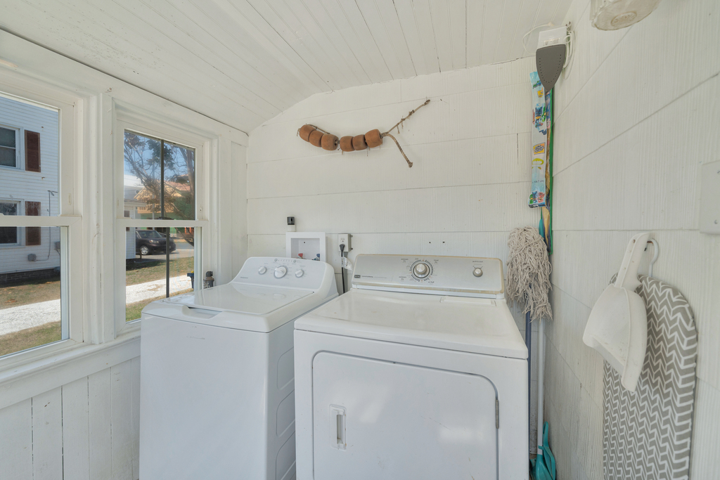 Full Size Washer and Dryer for your convenience.