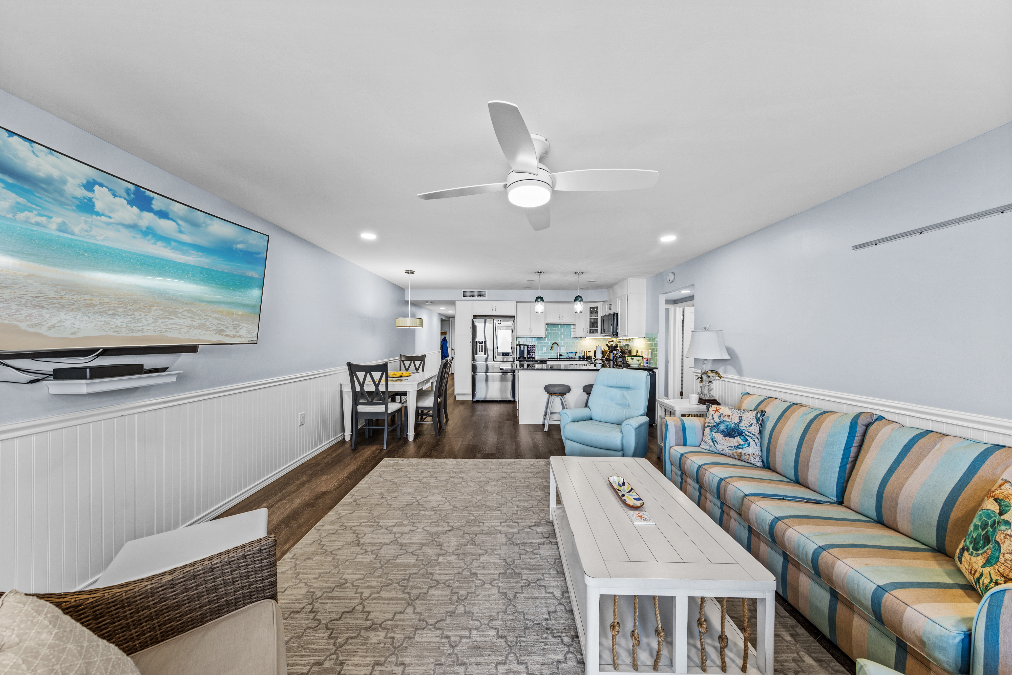 Take a load off! Relax and watch tv on the flat screen.