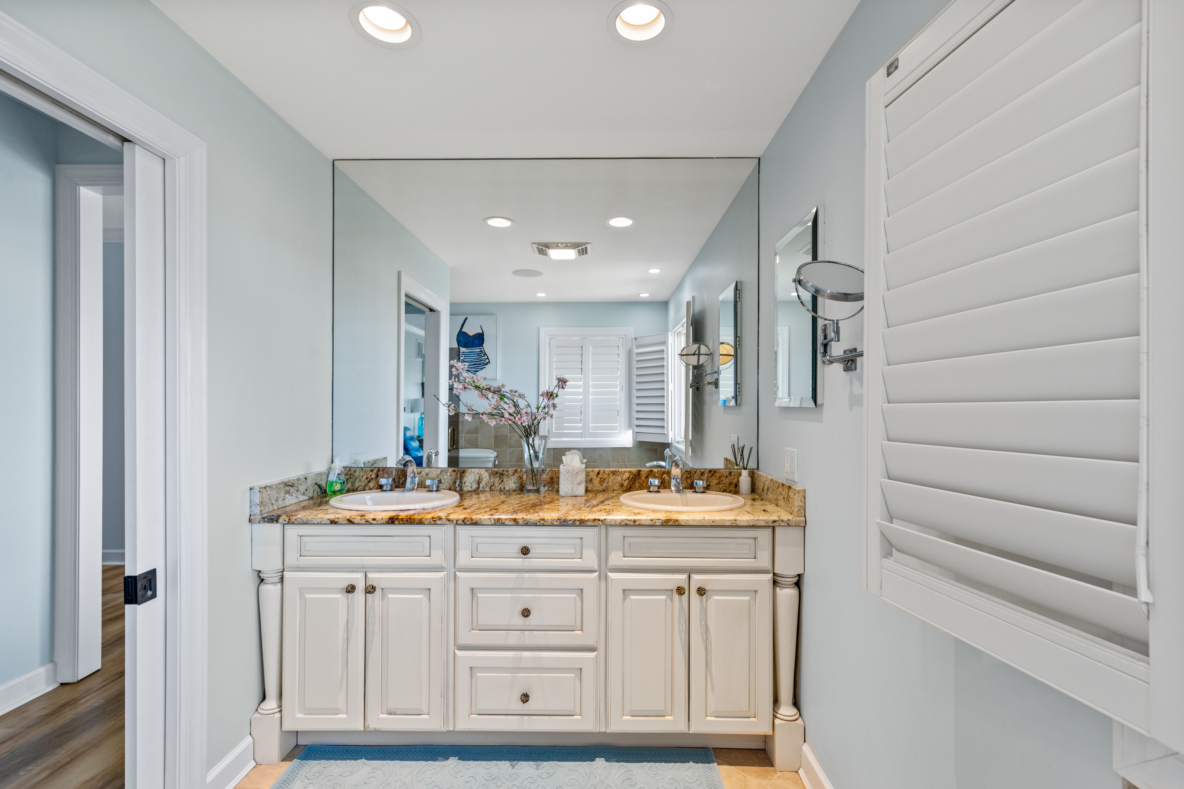 The attached Primary Bath is nothing short of Spa-Like.