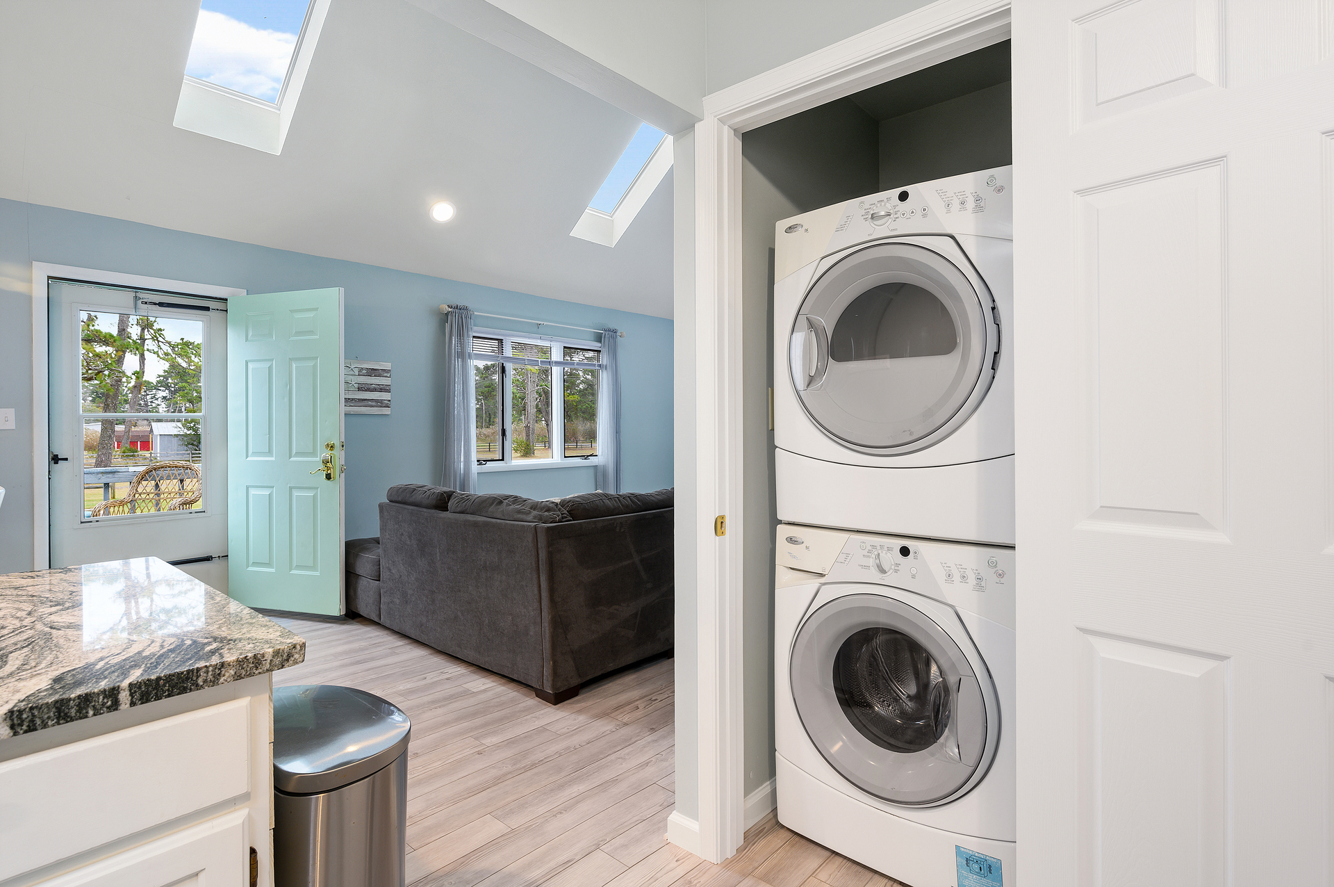 Full Size Washer and Dryer will come in handy!