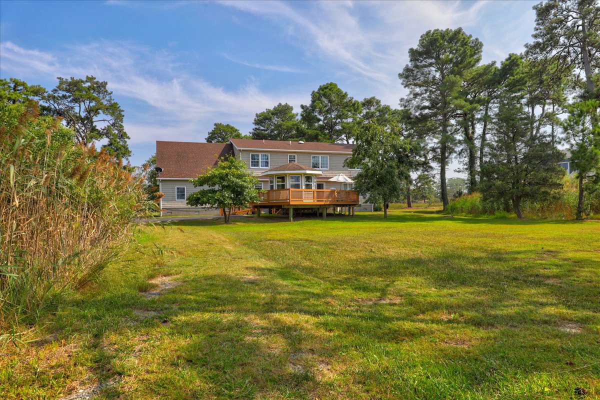 Gorgeous Waterfront Backyard with a Gazebo and huge Deck.