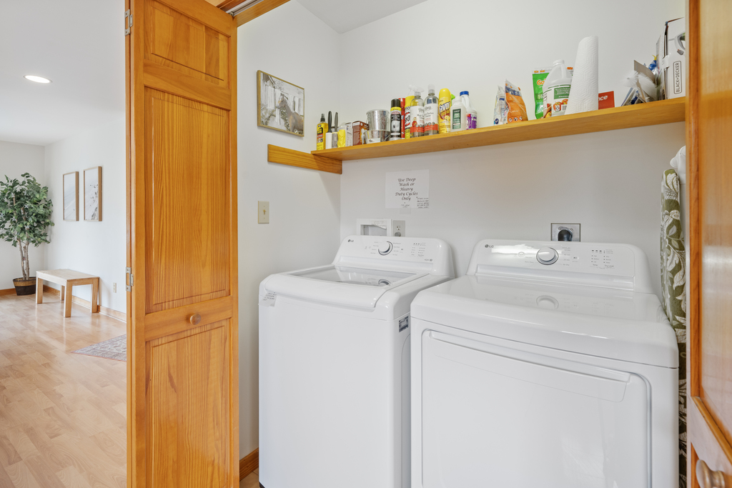Pack less and take advantage of the home's Washer and Dryer