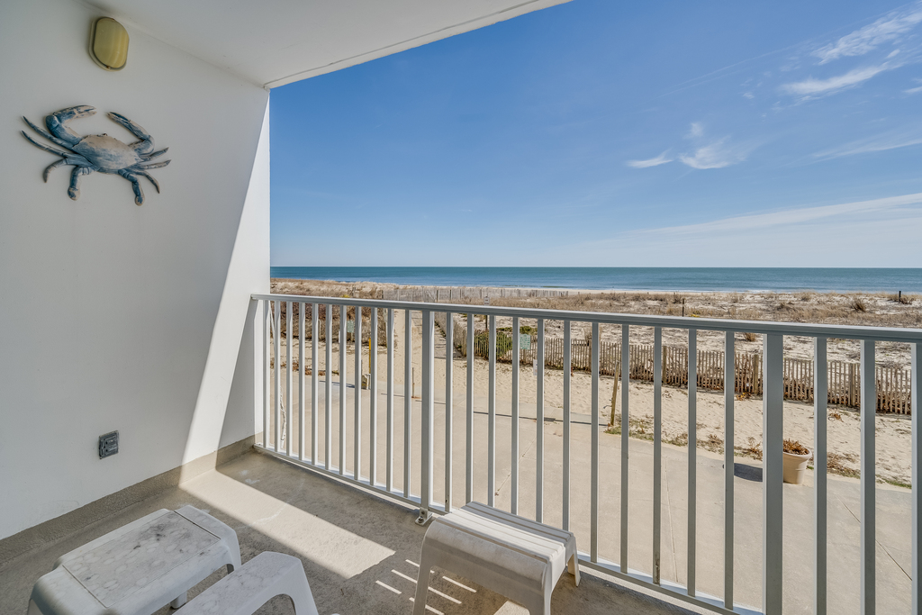 Mere steps until your toes are in the sand!