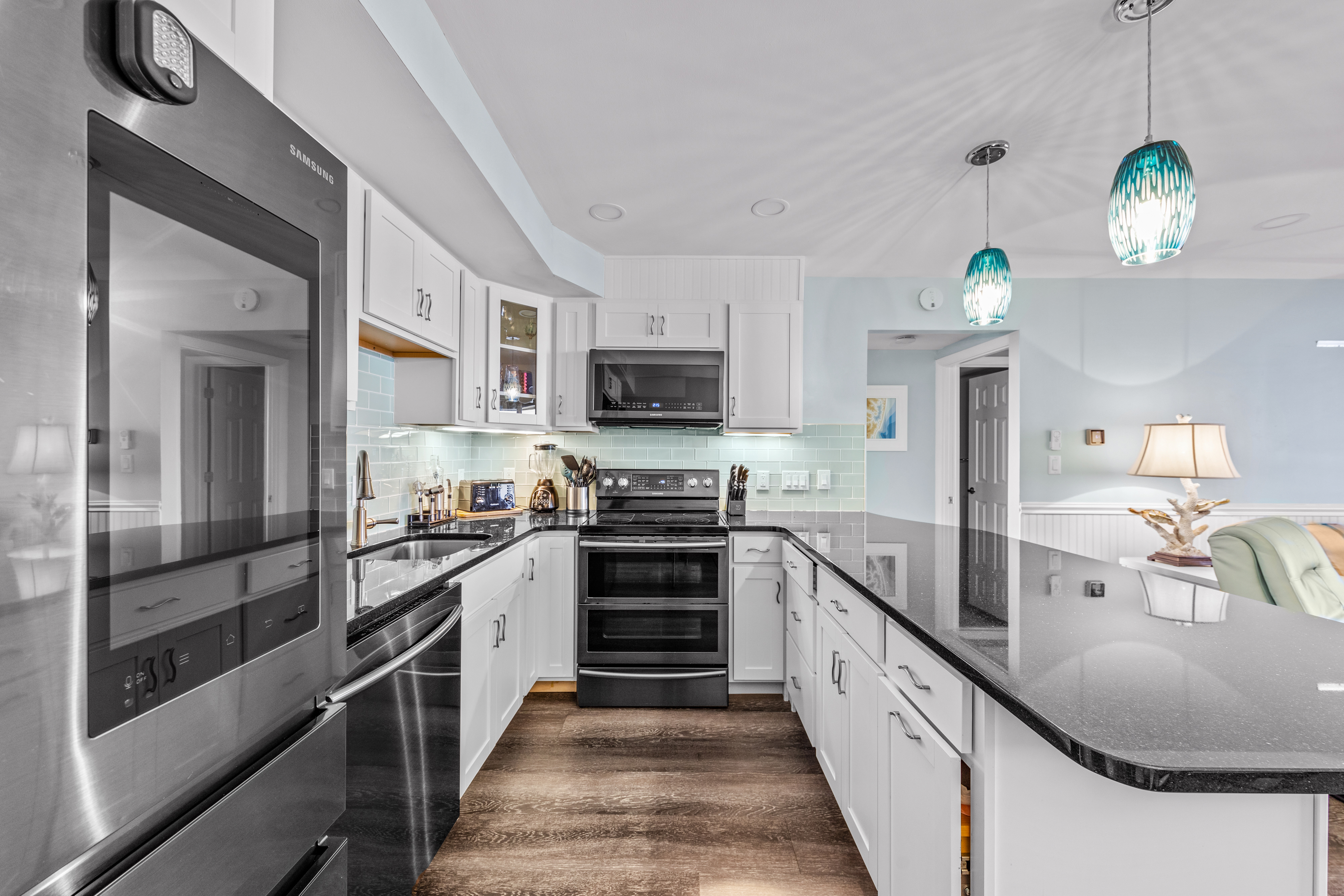 The whole family will love the freshly updated kitchen that is fully stocked and ready for the chef in the family!