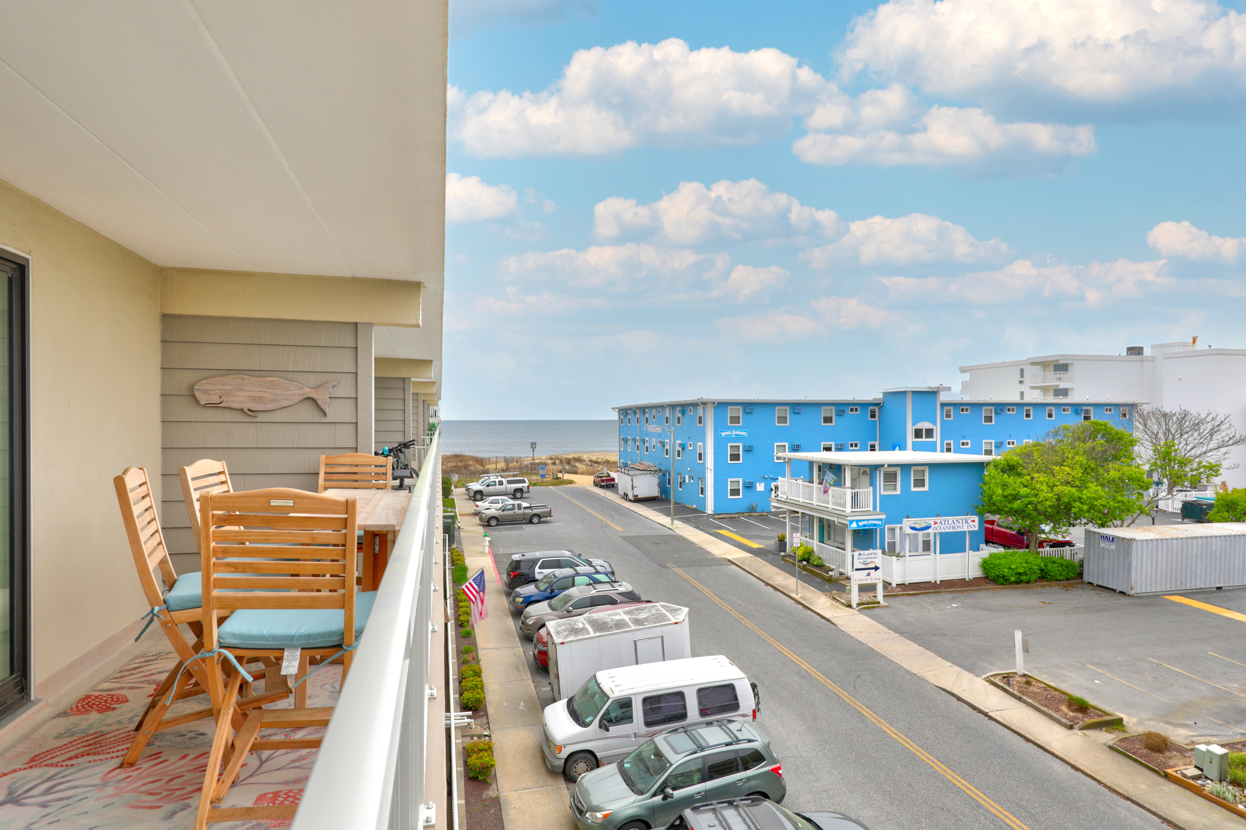 Assigned parking under the building