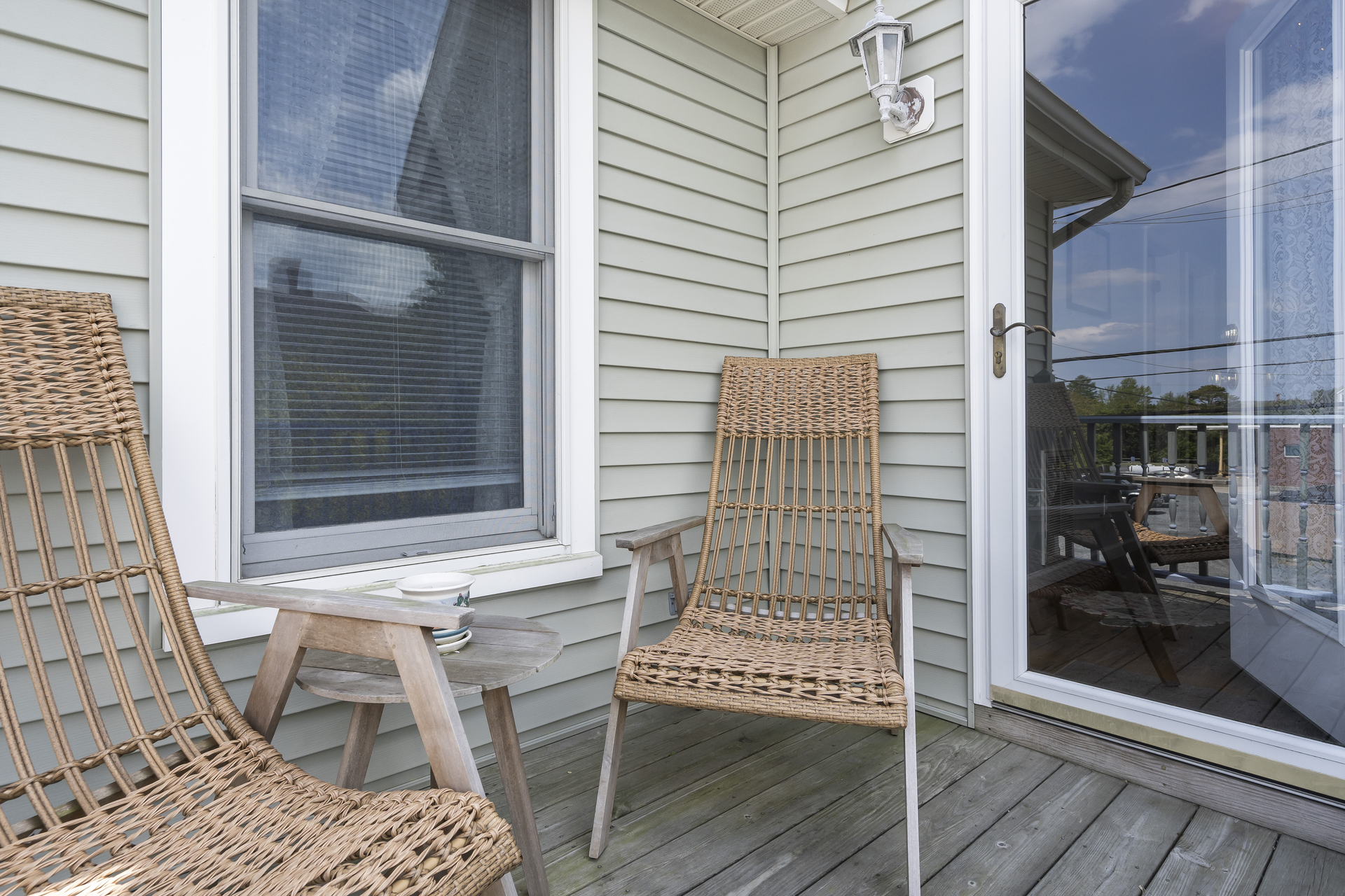 The upstairs deck with Bay Views is a great place to enjoy your morning coffee or catch the sunset.