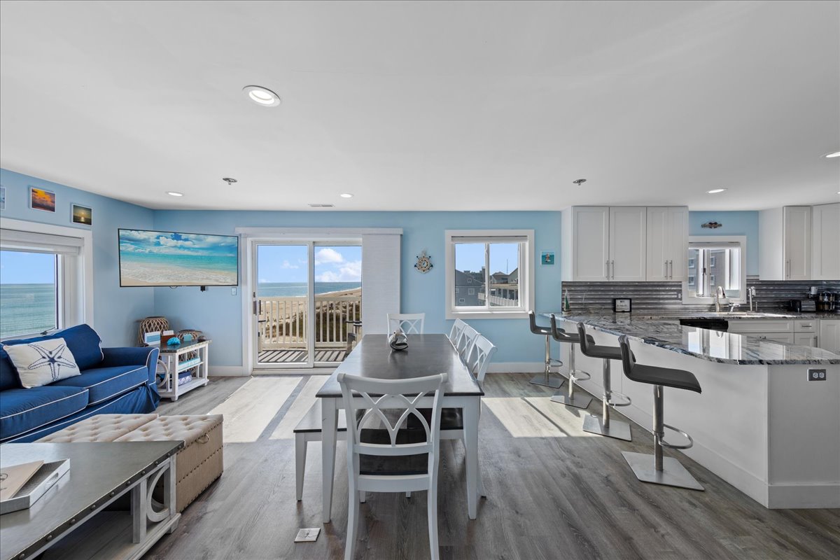 Access to the HUGE deck right from the very open living area.