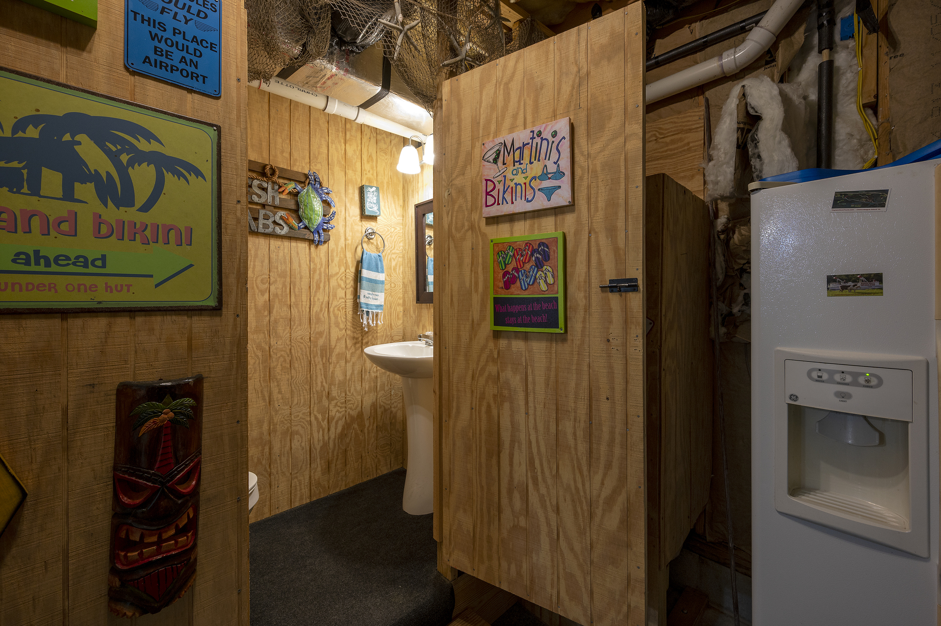 Convenient Cabana Half Bath.