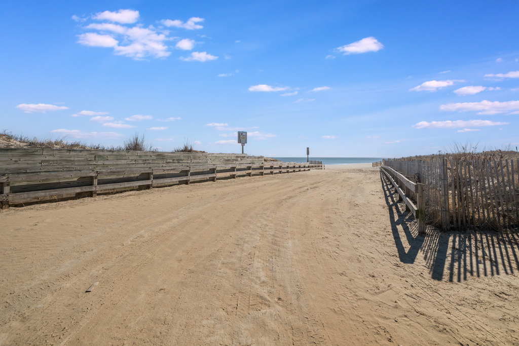 Just a short stroll until your toes are in the sand.