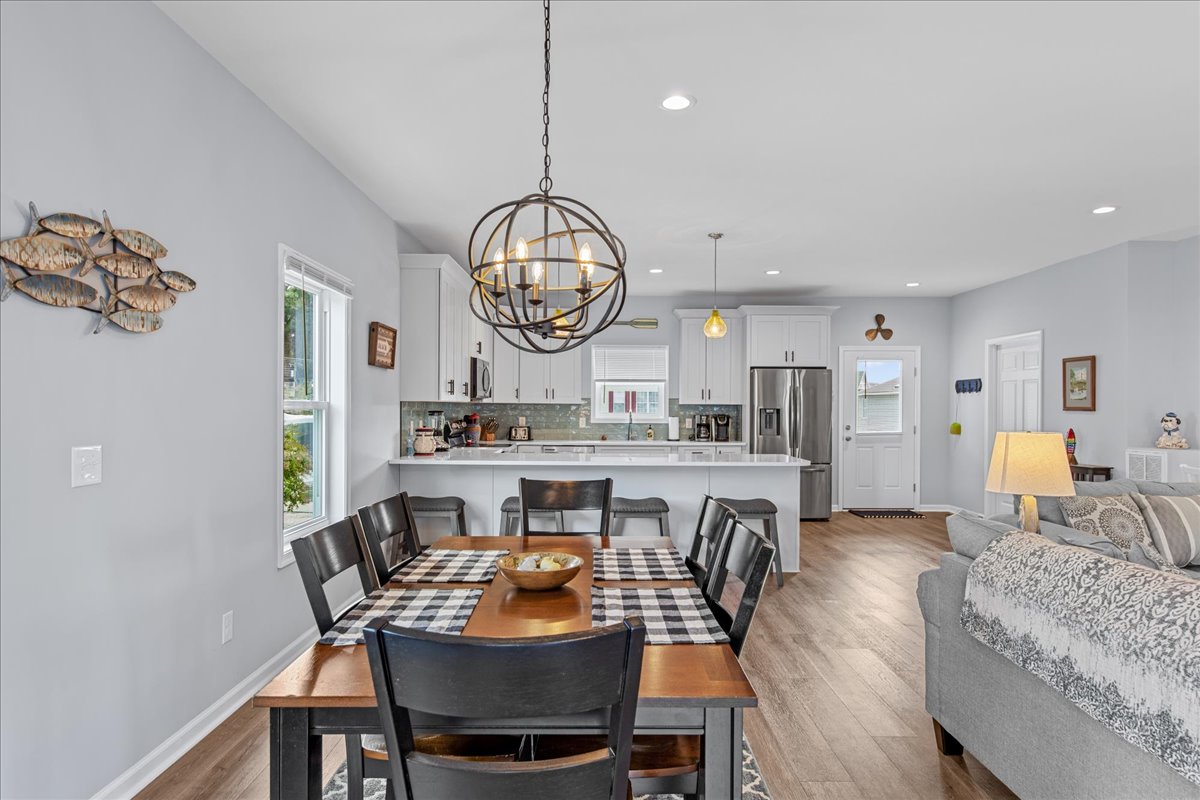 Dine in the comfort of Central AC - and with a Water View.