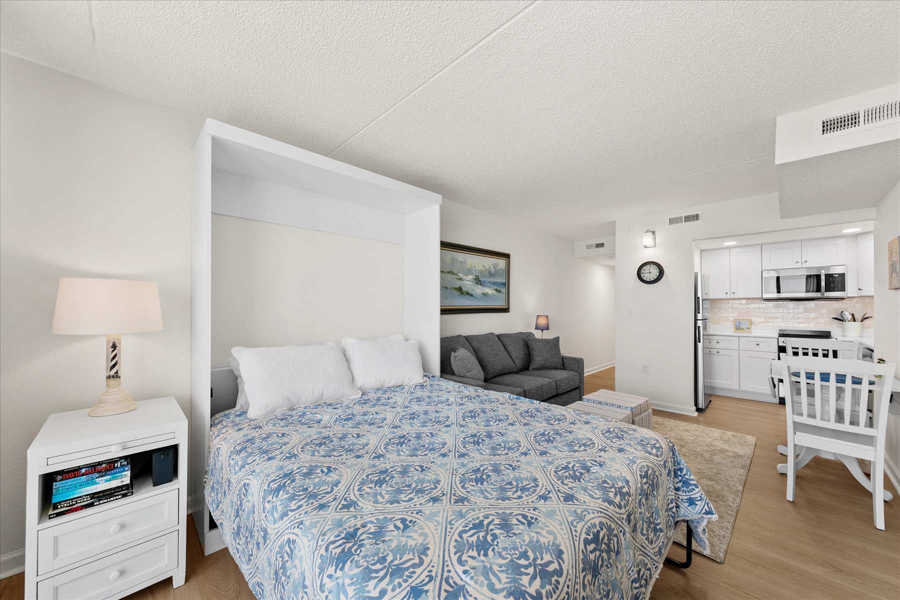 A cozy, inviting spot to drift off after a fun-filled day at the beach.