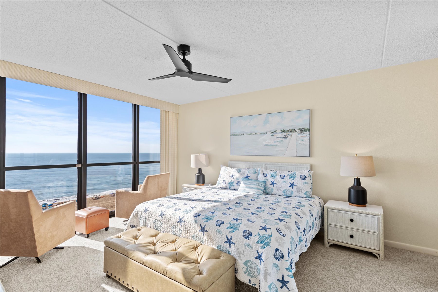 The Primary Bedroom offer a King Bed.