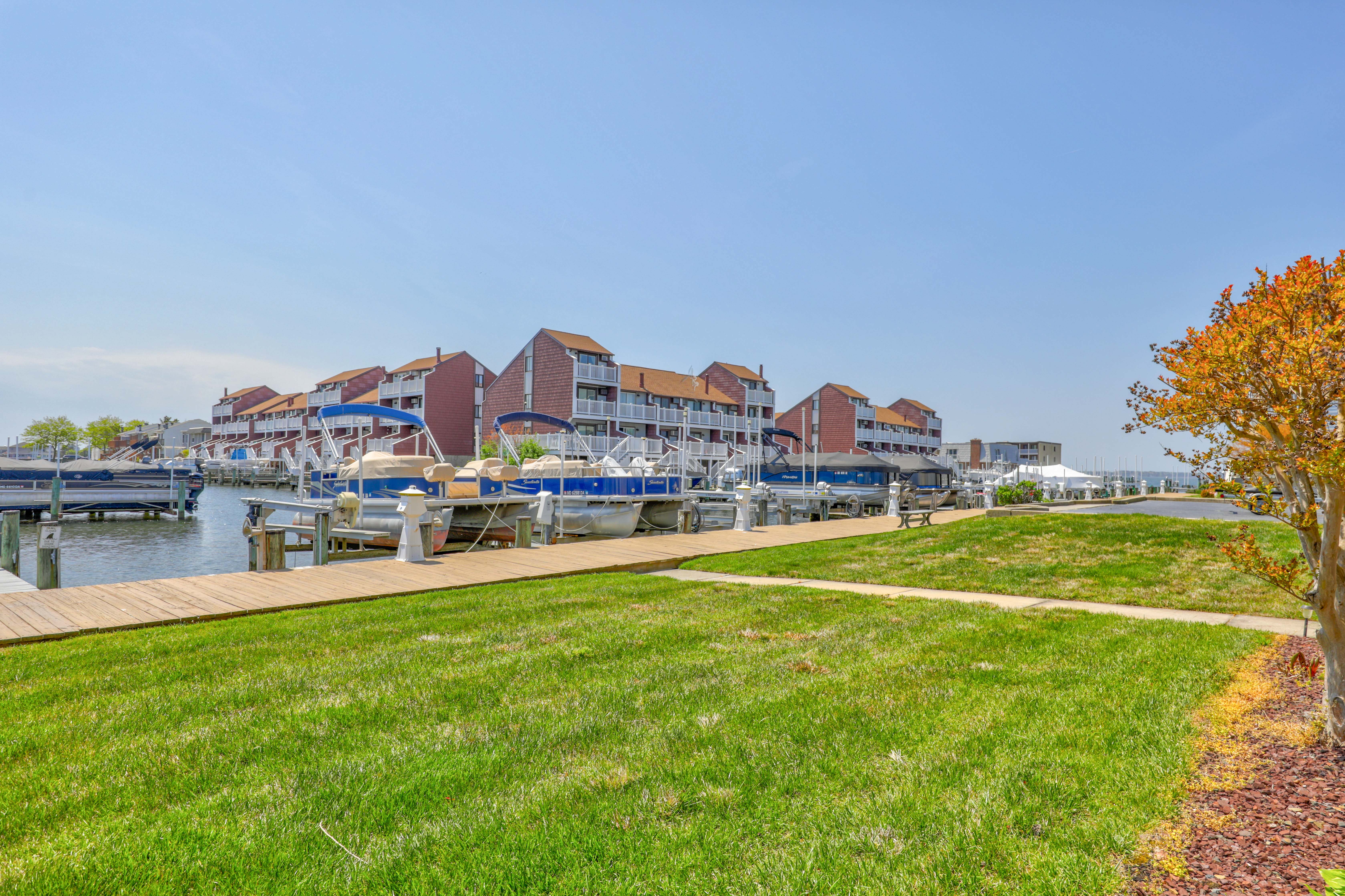 A pier for fishing and crabbing!