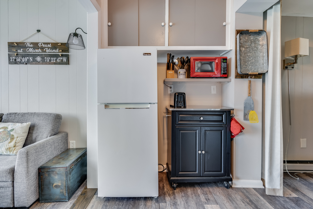 All the gadgets you need, and an apartment-sized Refrigerator.