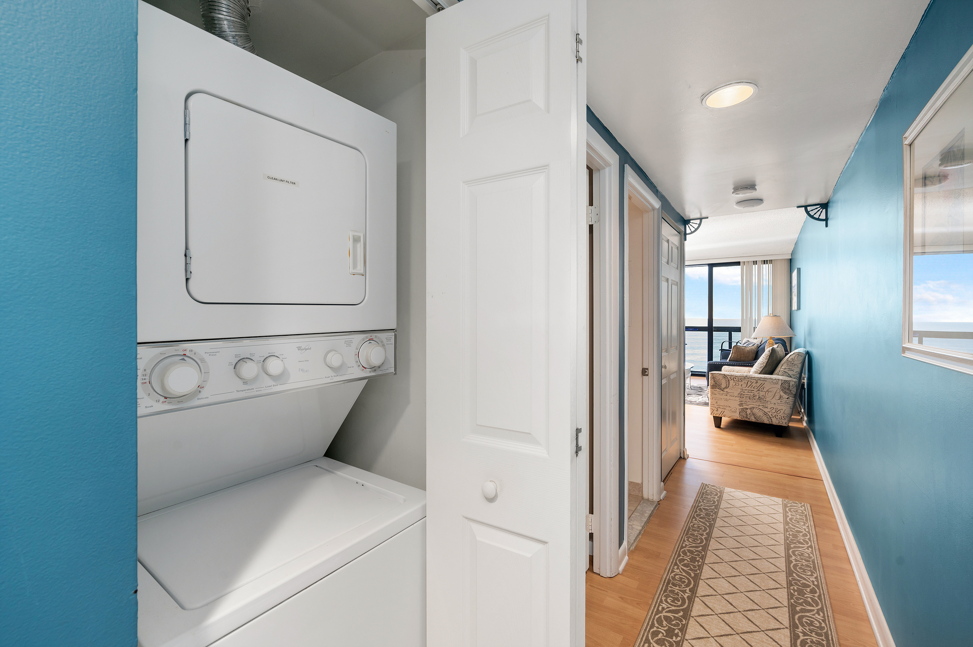 Stacked Washer & Dryer for your convenience!