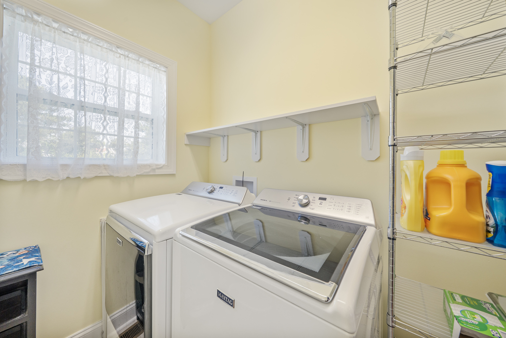 Full Size Washer and Dryer for your convenience.