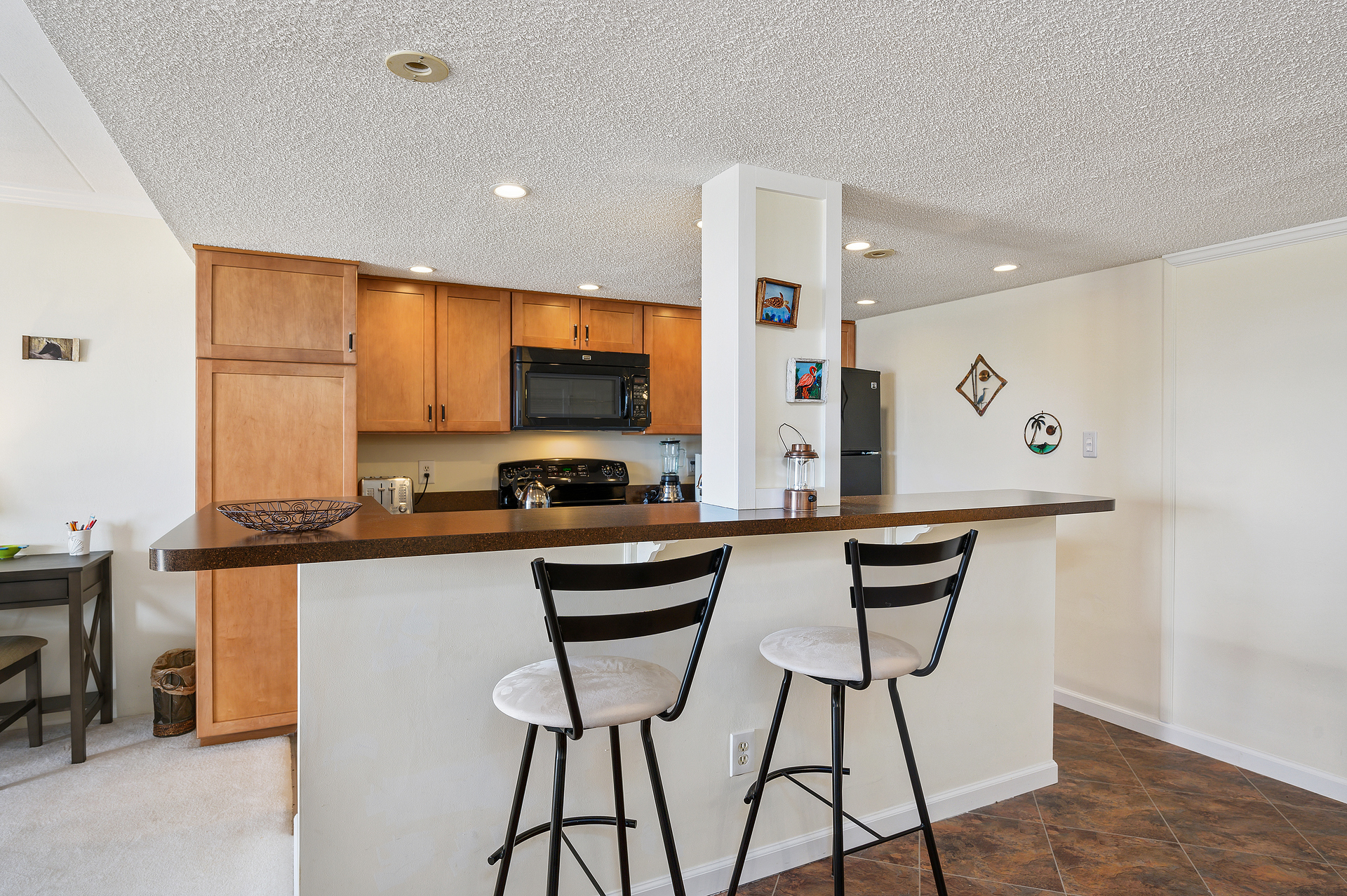 The breakfast bar makes it easy for everyone to grab a quick bite before heading out to explore Ocean City