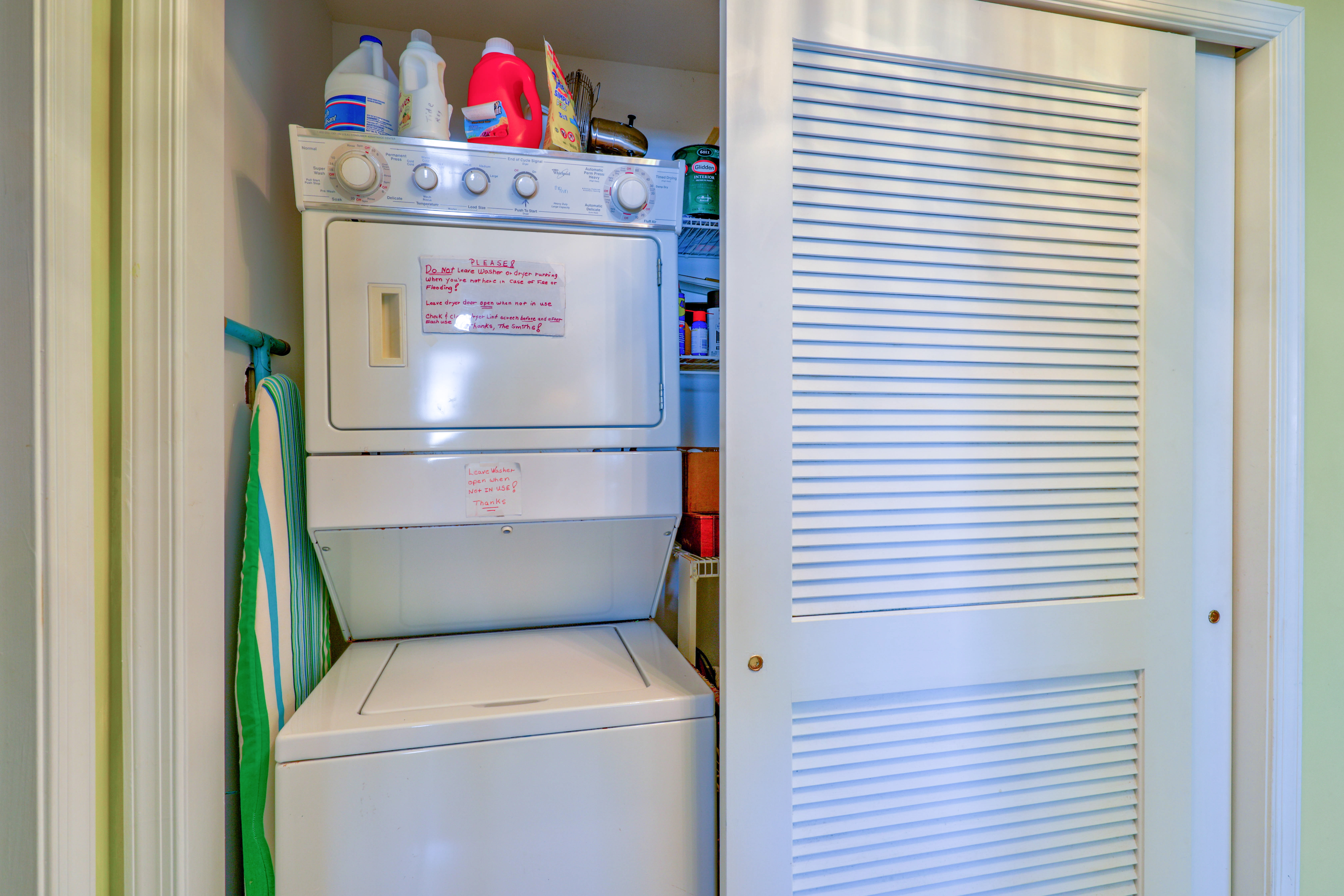 There is a convenient Washer and Dryer just in case you need to do a quick load!