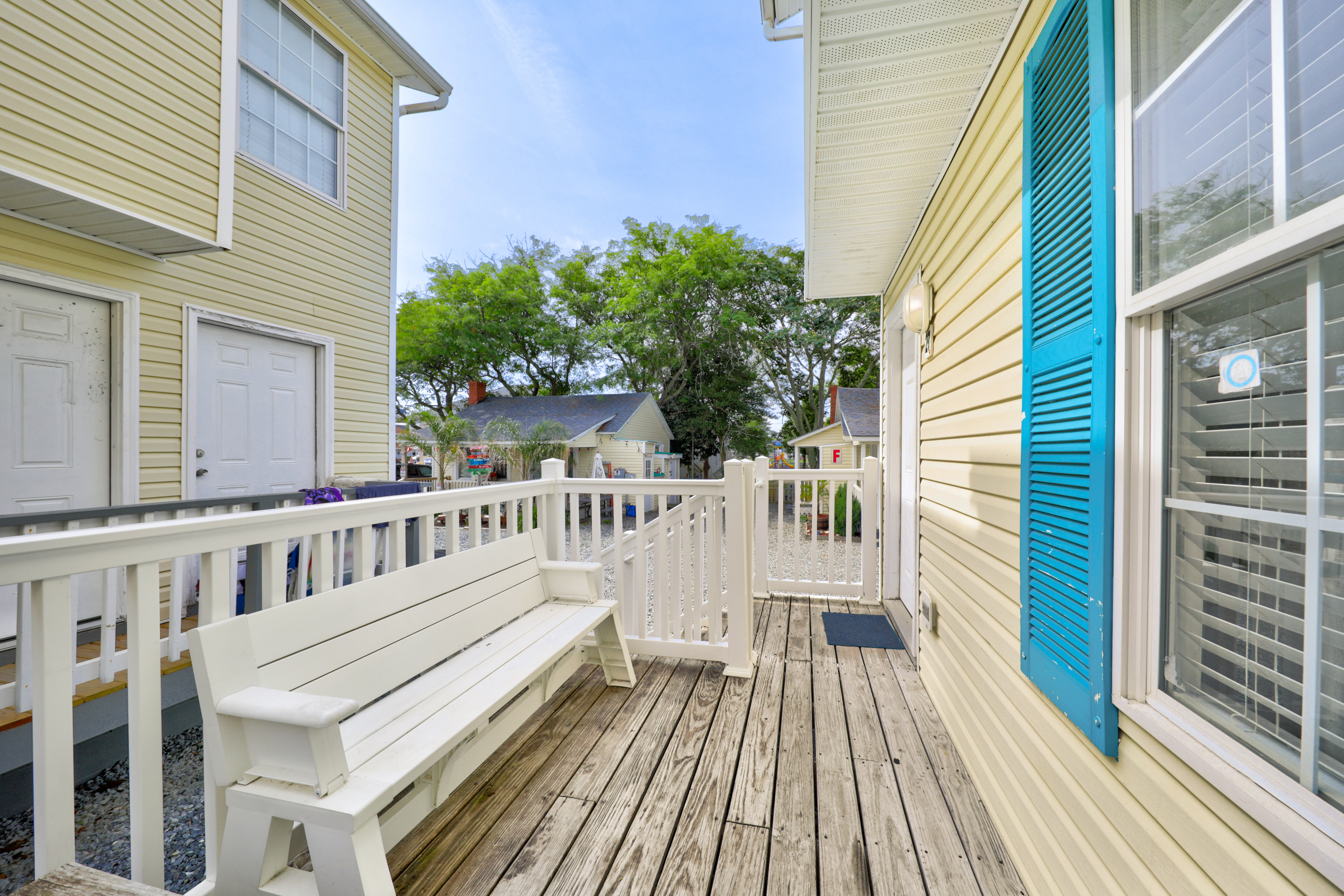 Step outside on the deck and take in the fresh salt air.