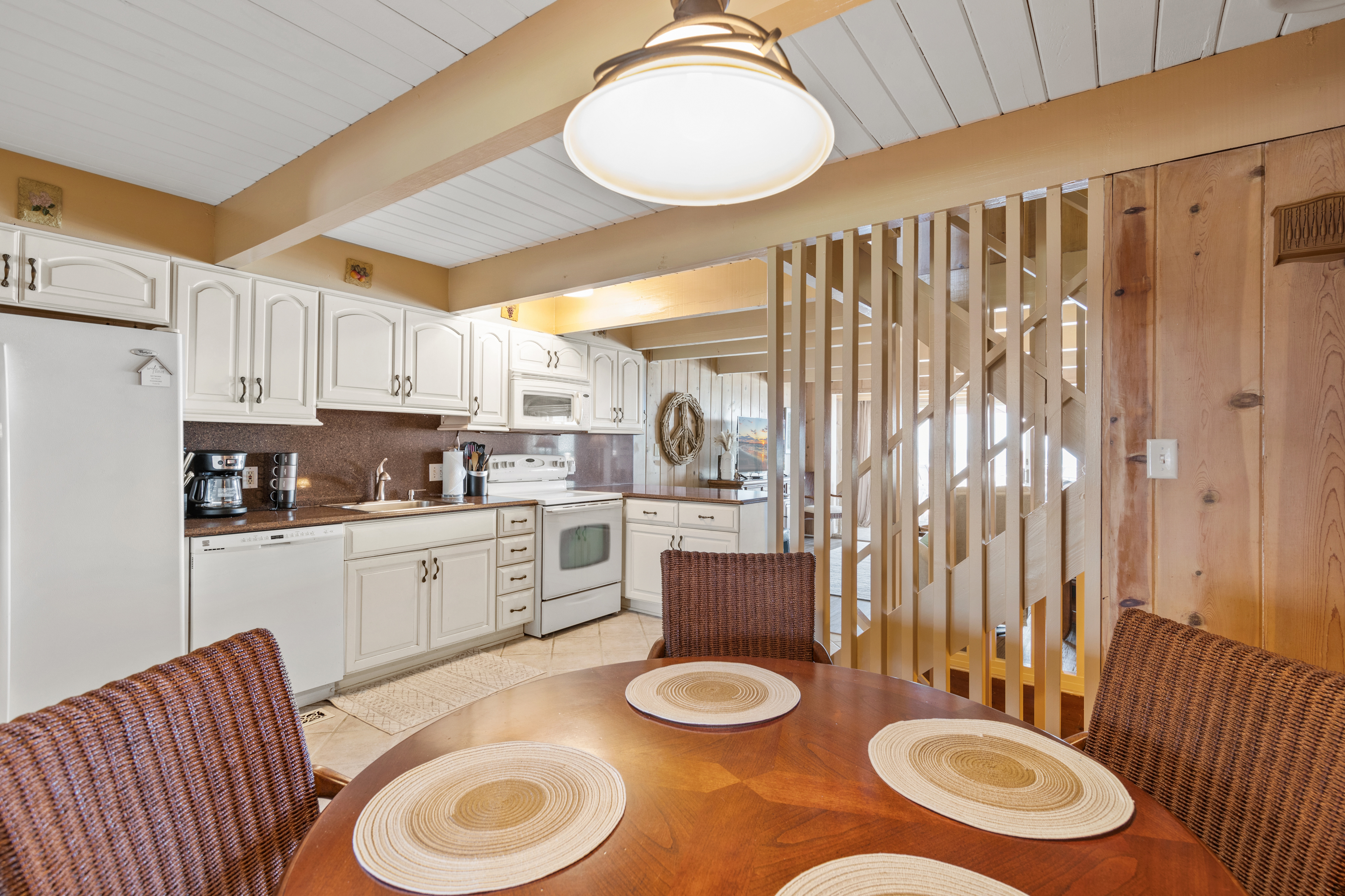 Just off the Living Area is a Well Stocked Kitchen!