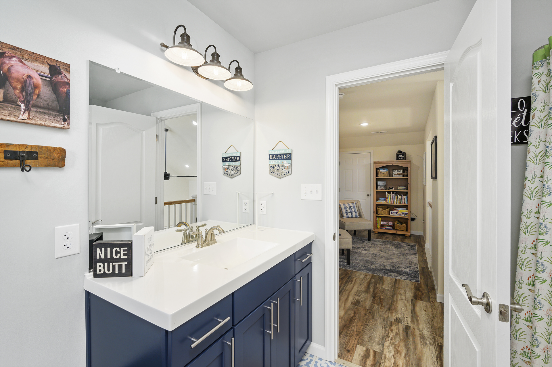 Full Bath 2 is upstairs and shared.