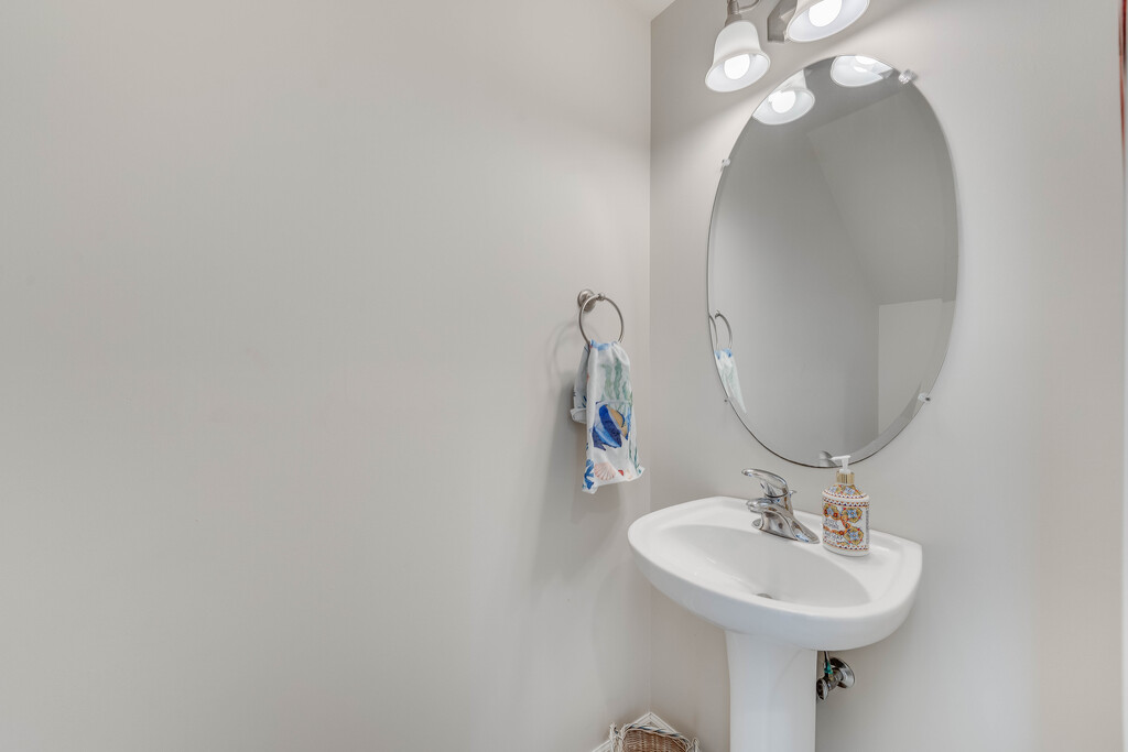 Half Bath convenient to Living Area.