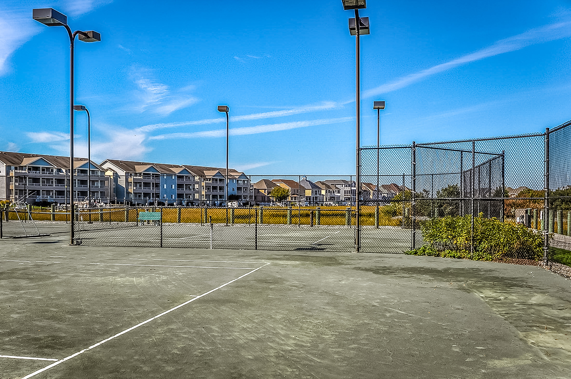 Reserve your time and enjoy a game of tennis for a fee