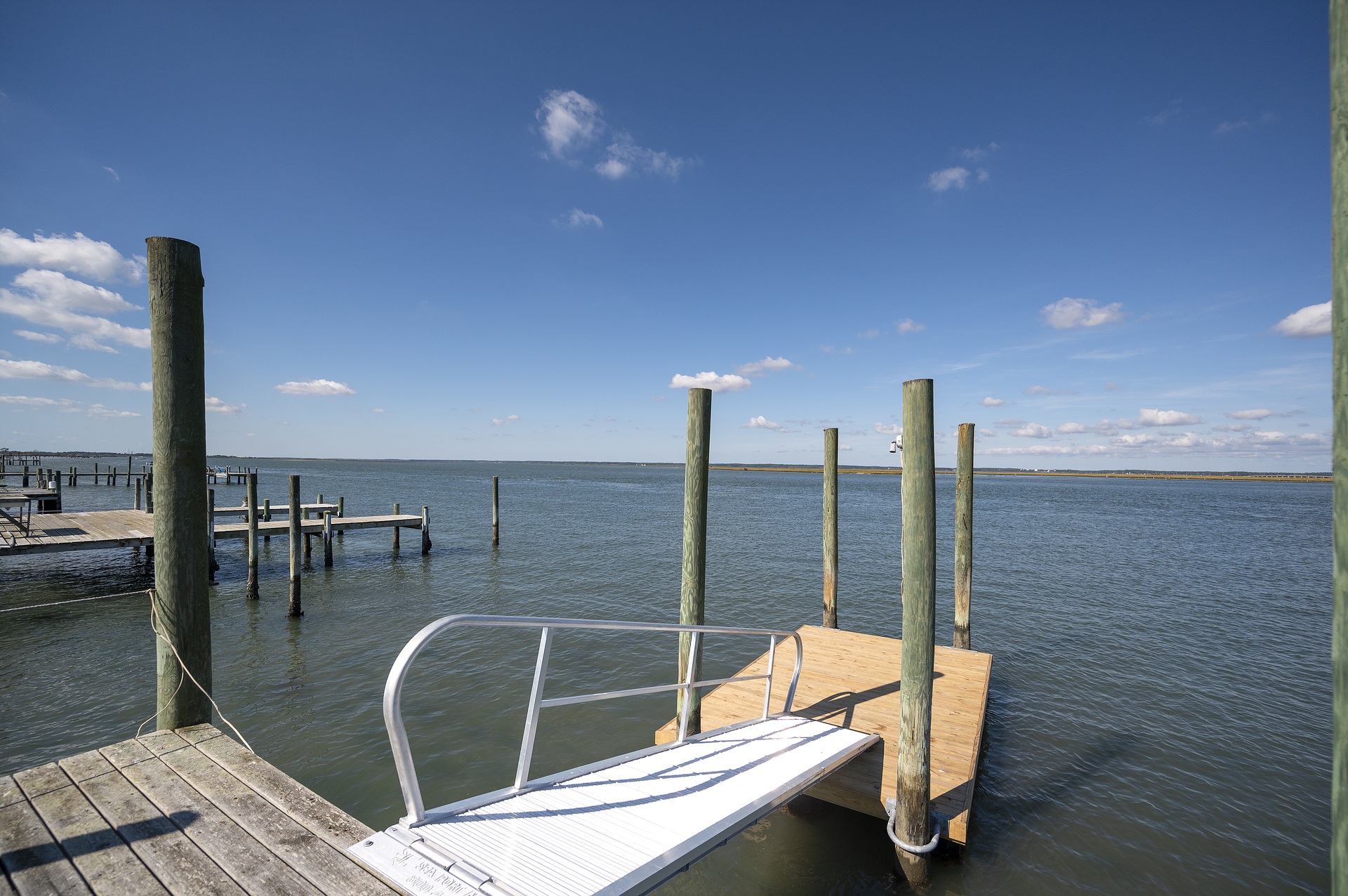 Brand New Custom Floating Dock at end of the Pier.