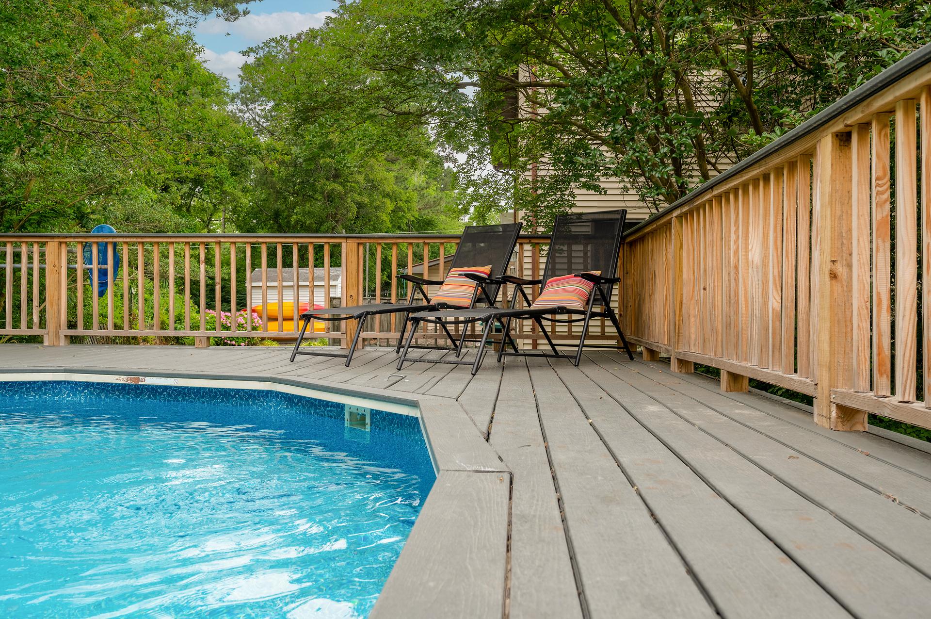 Catch some rays while the little ones play in the Pool.