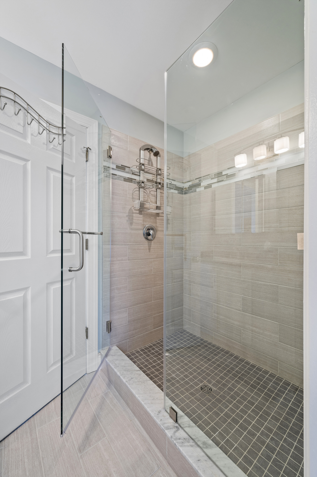 Master Bath has Custom Walk-in Shower.