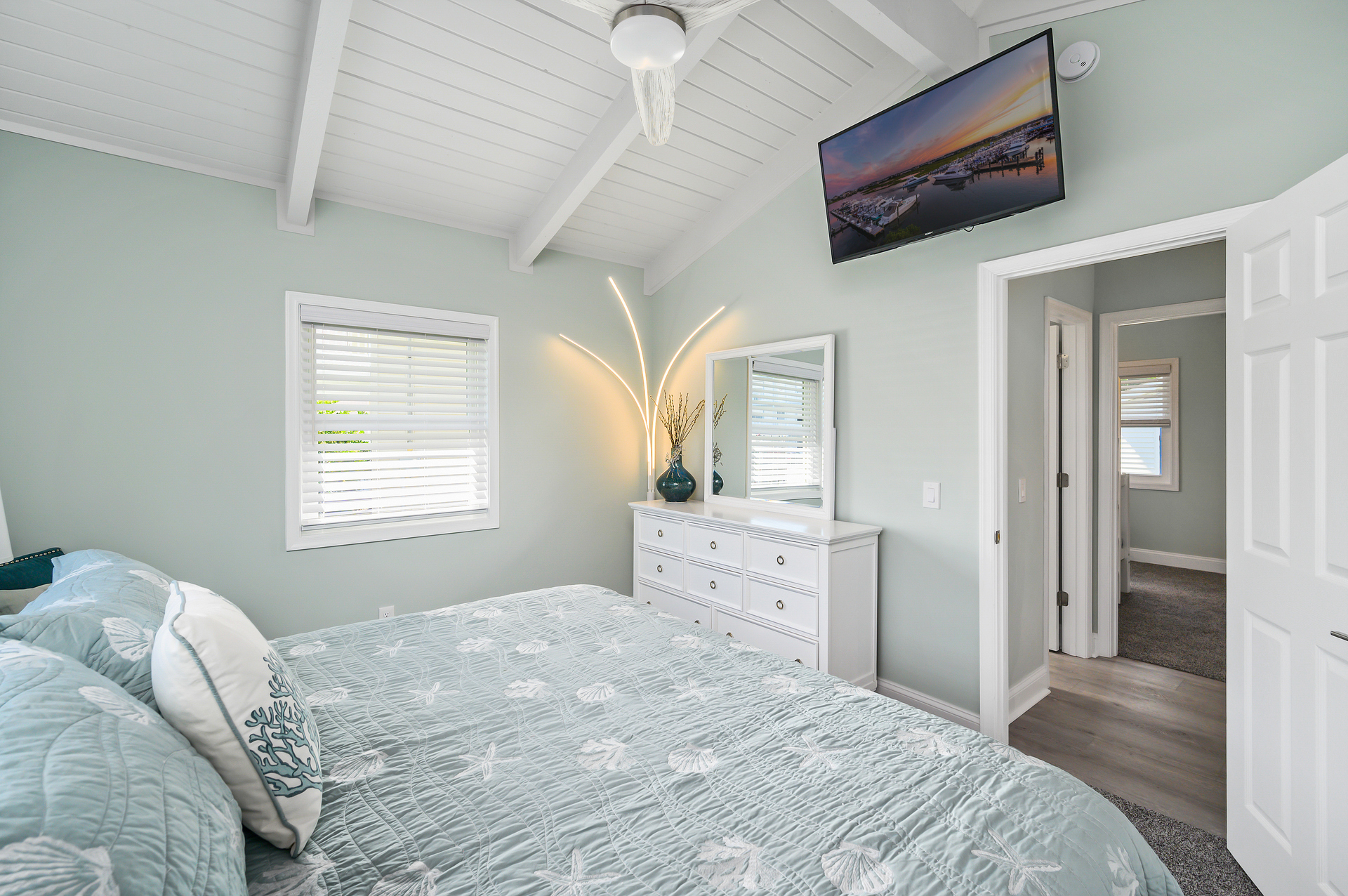 Vaulted ceilings & tons of natural light make this one room you will never want to leave!