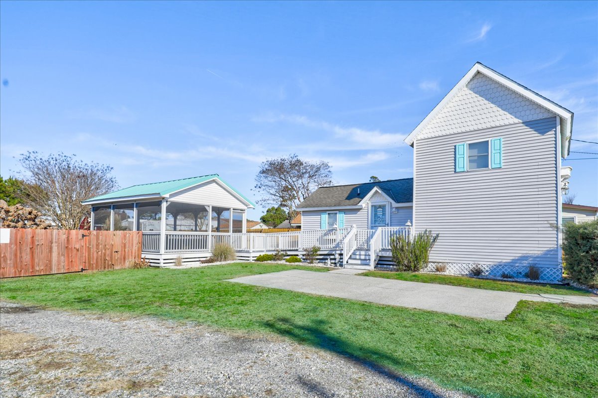 Paved Parking on side of the house.