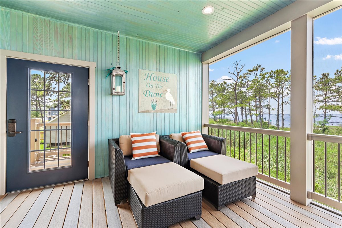 Curl up with a good book and take in that salty, sweet bay breeze.