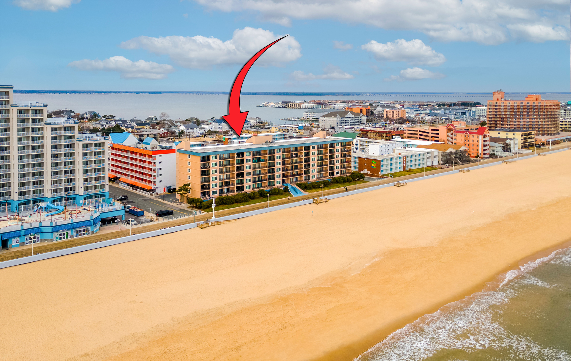 This Lovely 2 Bedroom Condo is located right on the Famous OC Boardwalk!