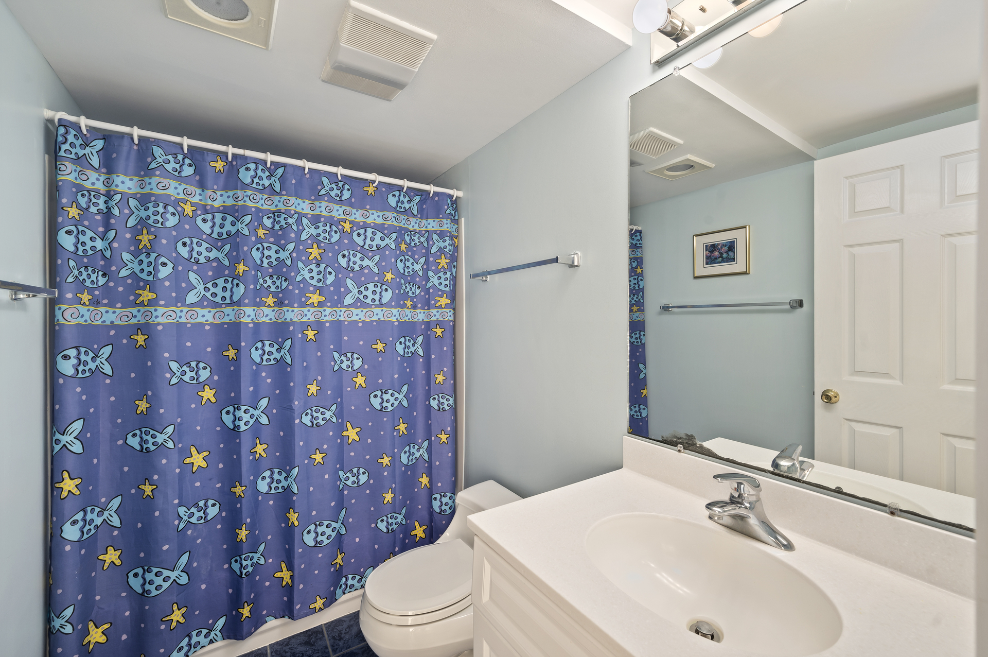 The Shared Full Bath offers a Shower/Tub Combo.