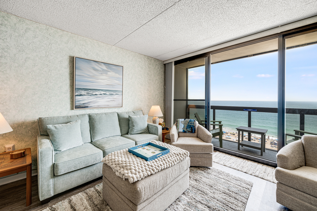 Ocean Views from the Floor to Ceiling Windows are nothing short of Mesmerizing!