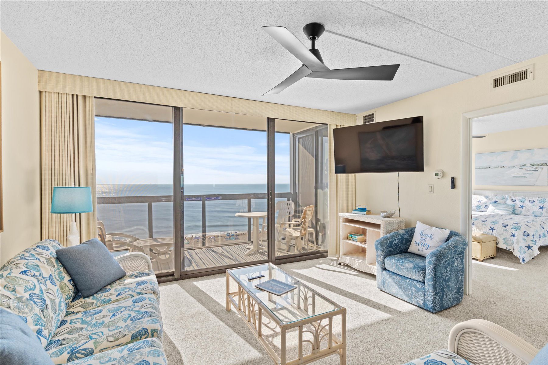 Enjoy the Natural Light that flows from the Balcony.