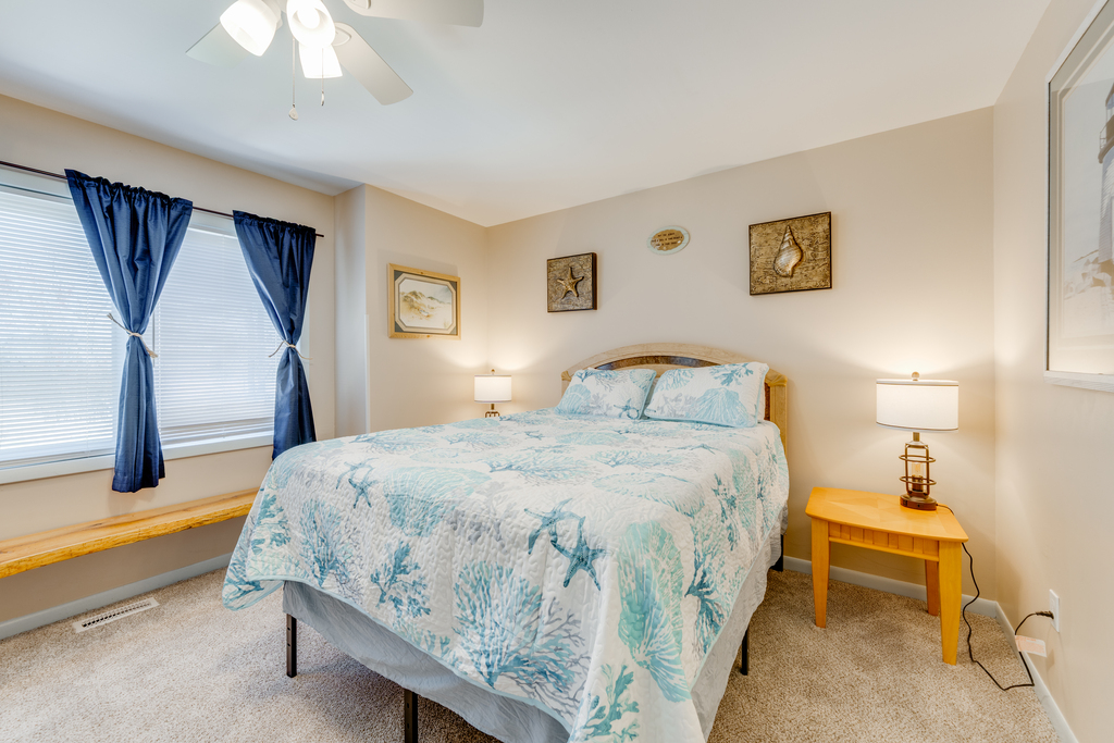 Bedroom 4 is a huge space with both a Queen Bed and a Twin Bed.