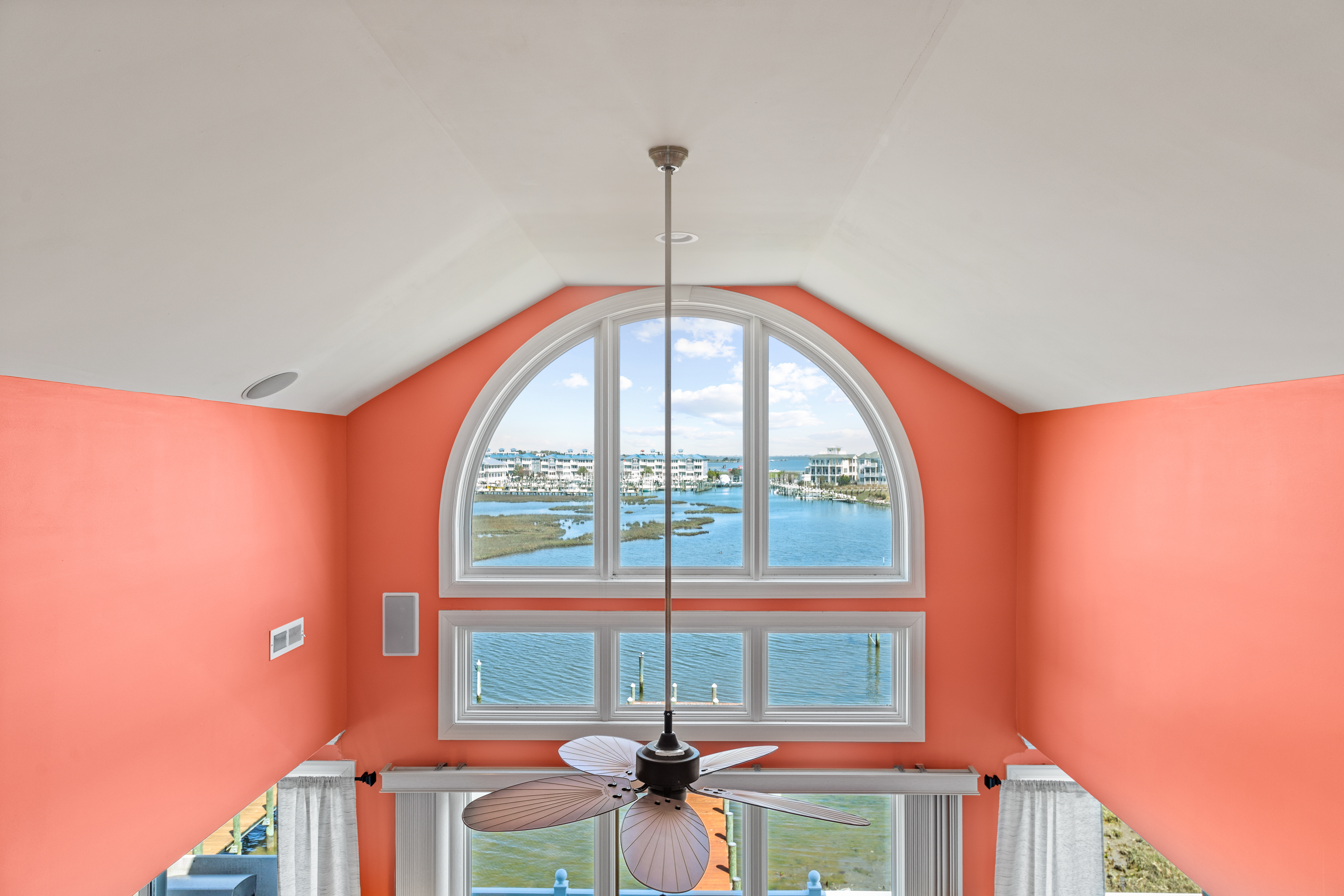 It is located up the steps, look at those VIEWS!