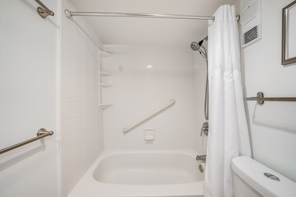 Rinse off the Summer Sand in the Shower/Tub Combo.