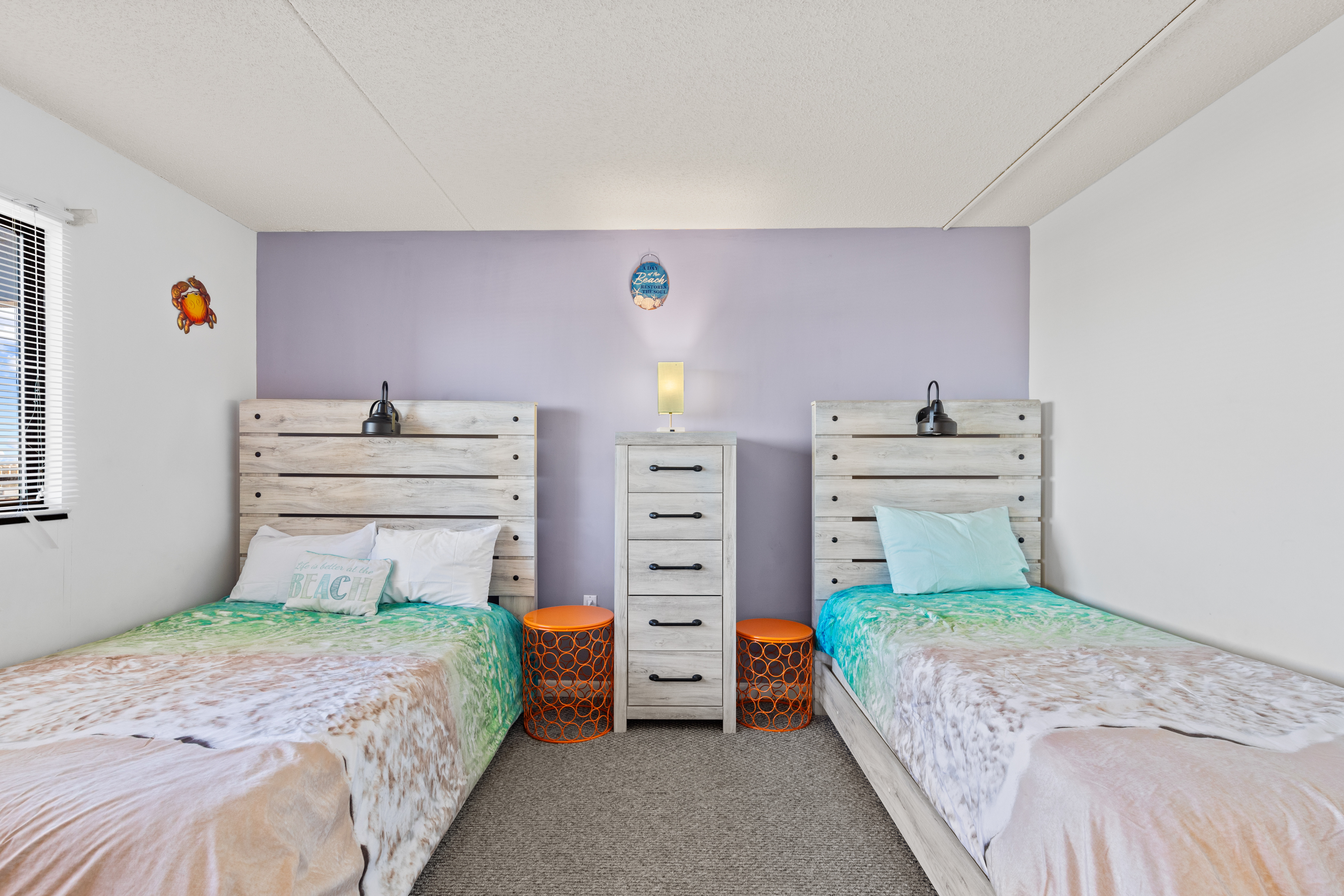 With a Full and Twin Bed.