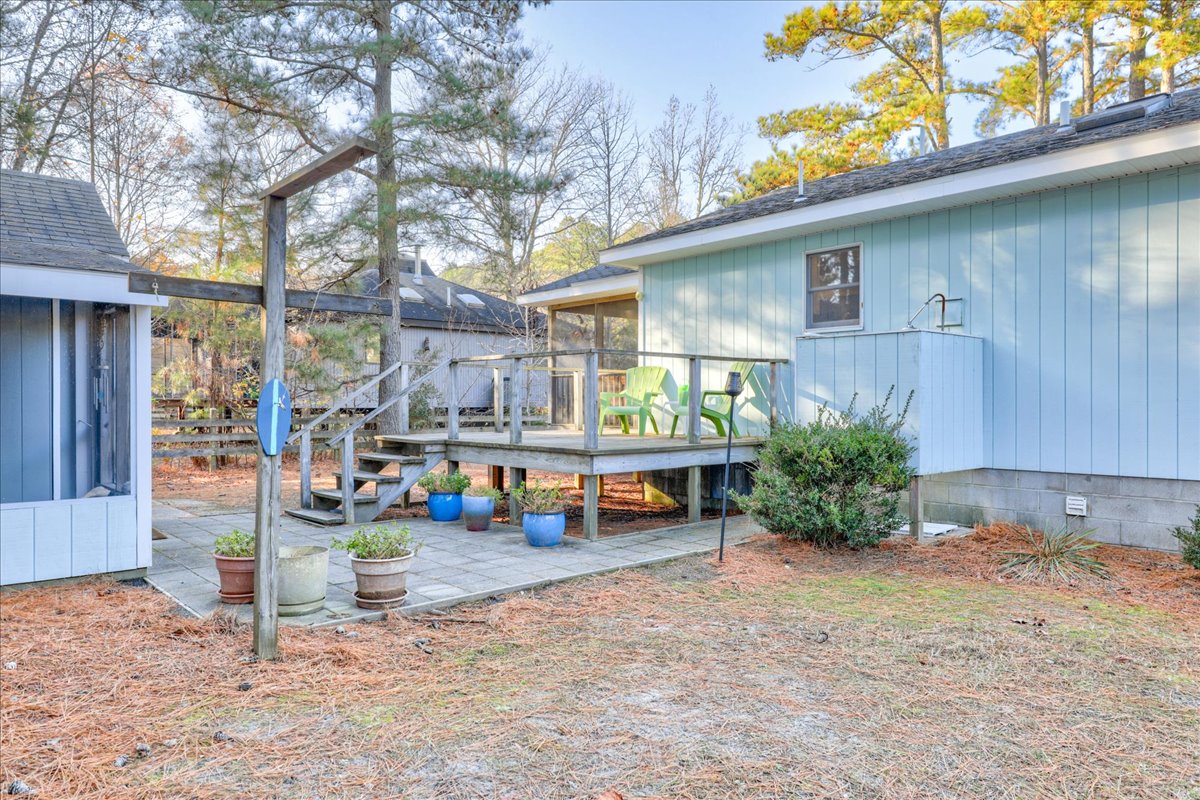 Kick back on the Deck and listen to the Tree Frogs sing.